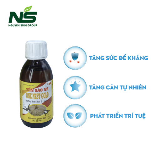 Thực phẩm bổ sung dinh dưỡng trẻ em suy dinh dưỡng, biếng ăn, gầy yếu, chậm lớn, còi xương Yến sào NS one nest gold